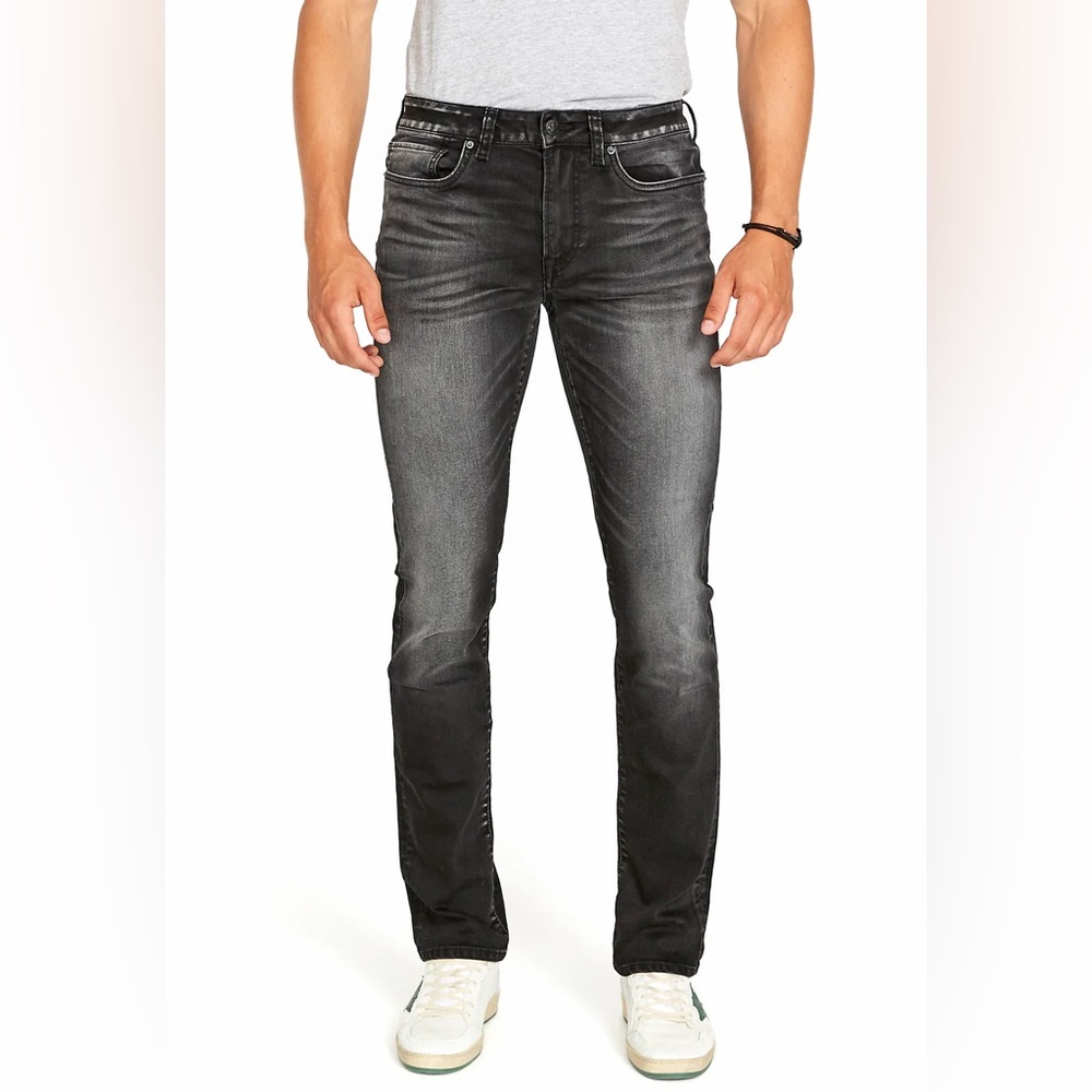 Buffalo David Bitton Dark Gray Slim Jeans